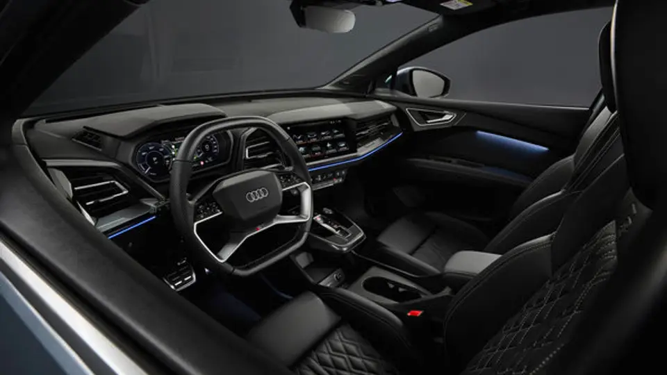Innenraumansicht des Audi Q4 etron