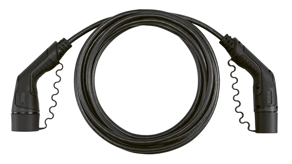 Typ 2 Ladekabel mit zwei Steckern - geeignet für öffentliche Ladesäulen und Wallboxen
