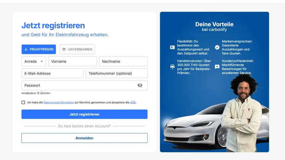 carbonify Erfahrungen und Beantragung