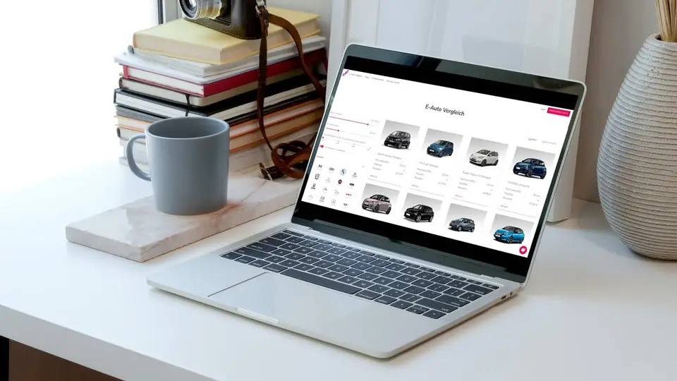 Mockup von Einfach E-Auto E-Autovergleich