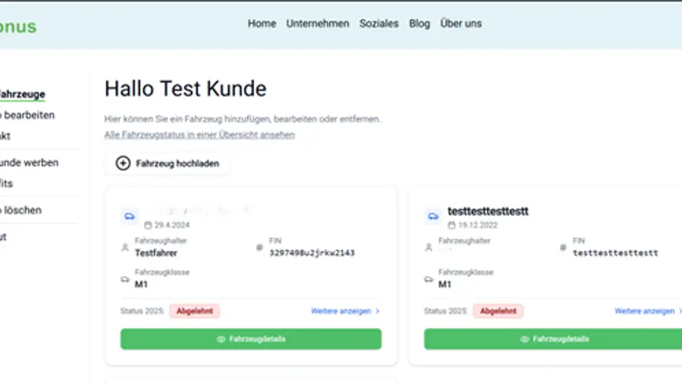 THG-Prämie bei E-Bonus beantragen