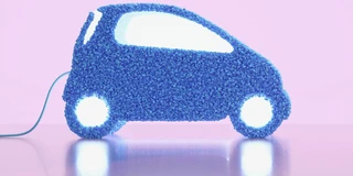 Grafische Animation eines Autos