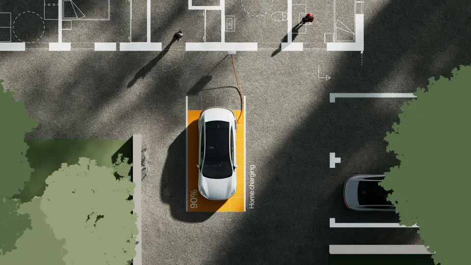 Polestar von oben lädt mit günstigem öffentlichen Ladetarif im März 2026