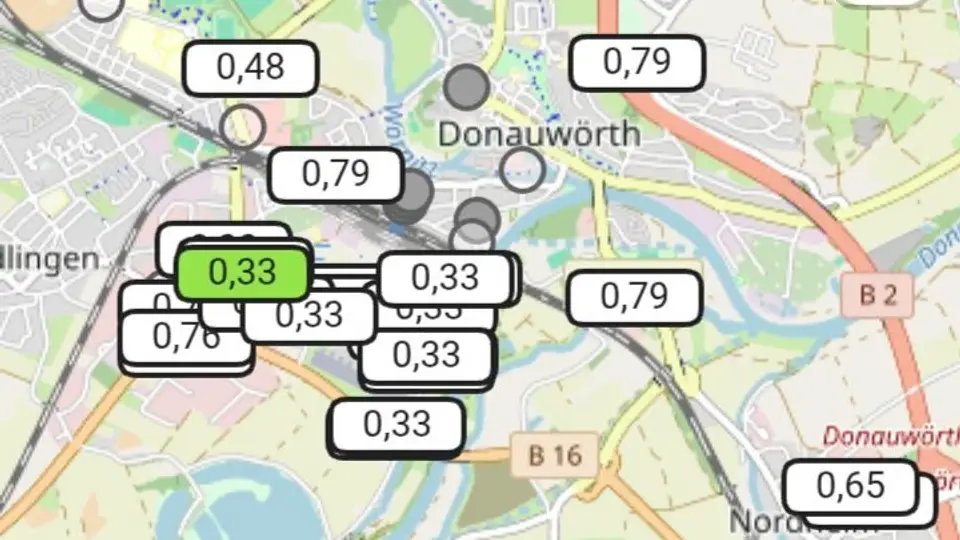 So sieht die hocsy.eu App für günstige Ad-hoc-Tarife aus