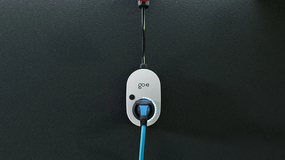 go-e Charger Gemini Flex beim Laden mit PV-Strom