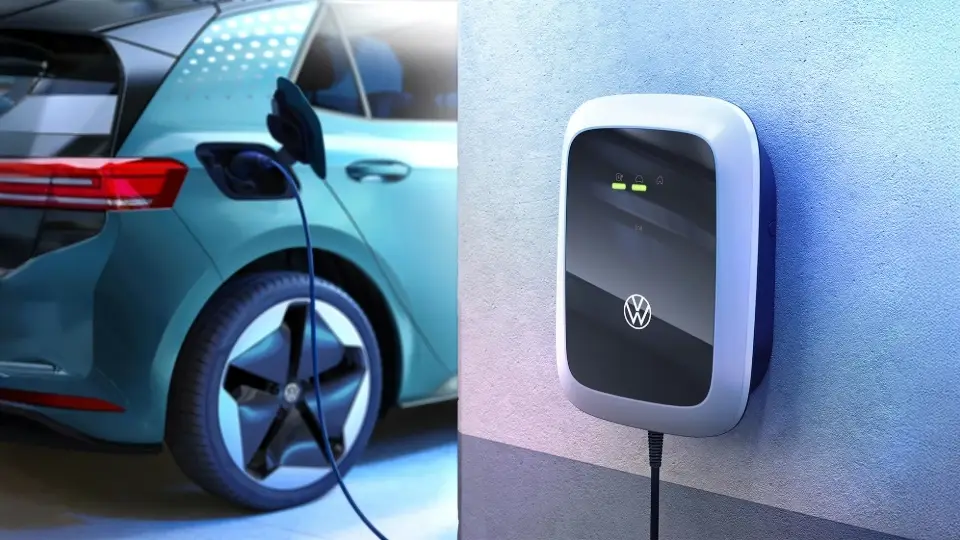 VW Wallbox ID. Charger lädt VW ID.3 – smarte Volkswagen Wallbox für das heimische Laden von E-Autos
