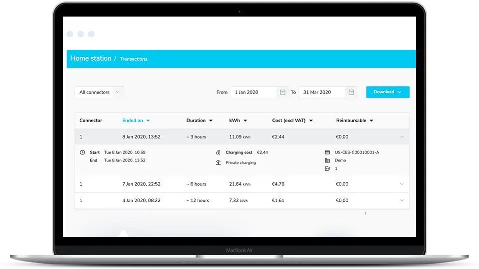 EVBox Lademanagement-Tool