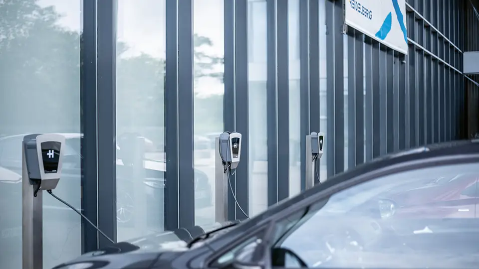 Heidelberg Wallbox Energy Control beim Laden der Firmenflotte